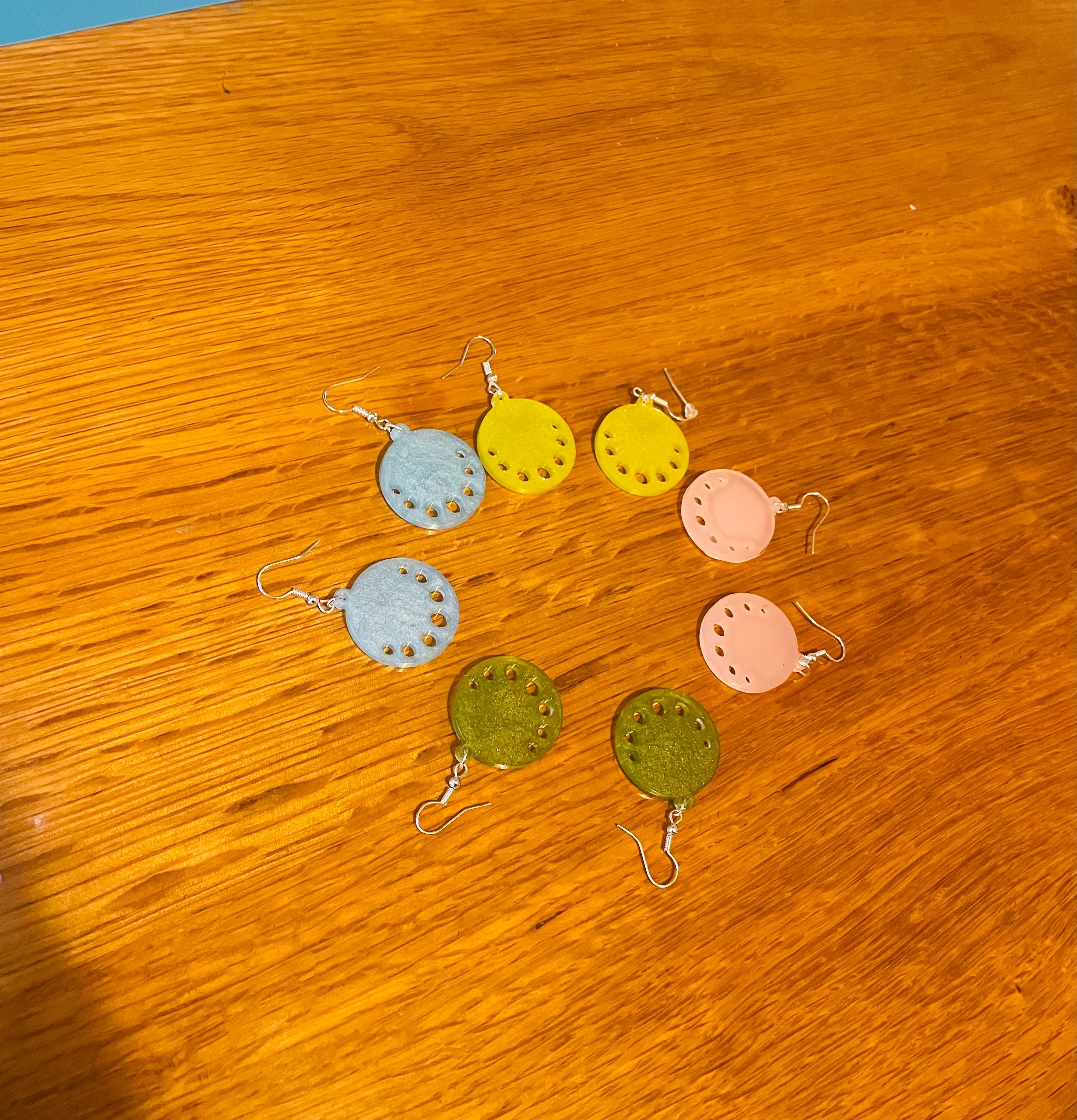 Aretes de Resina Gota Orbital